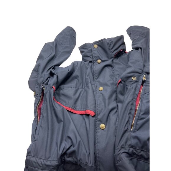 On Course Technical Riding Jacket Navy/Red Equestrian Outerwear Size Large DH28 - Picture 10 of 11